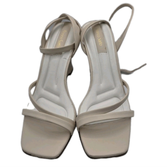 Franco Sarto Women's Franca Wedge Heels Nude Tan Size 10 Strappy Feminine Preppy - Picture 3 of 12